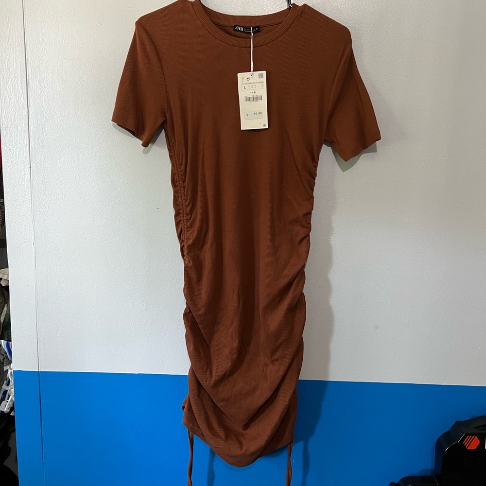 NWT Zara cinched dress